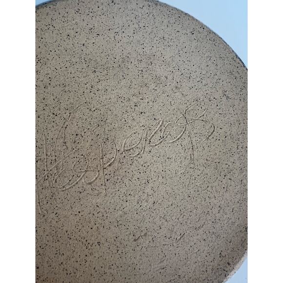 Vintage Hesperus Pottery Decorative Plate w Two Sandpiper Birds Coastal JL - Picture 6 of 8